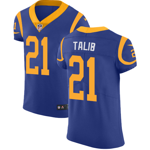 Nike Rams #21 Aqib Talib Royal Blue Alternate Men's Stitched NFL Vapor Untouchable Elite Jersey - Click Image to Close